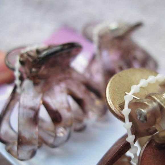 6 Goody Classic Small Spider Octopus Plastic Jaw Claw Clips 1.5" Black Marbled - Picture 5 of 7